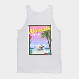 Alicante Spain travel poster Tank Top